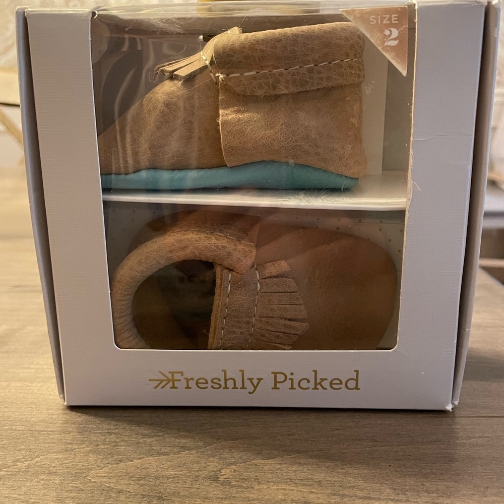 Freshly Picked Moccasin Baby Shoe - Size 2 NWT